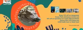 Ocean Park Hong Kong CCB cardmember 12% off admission offer banner